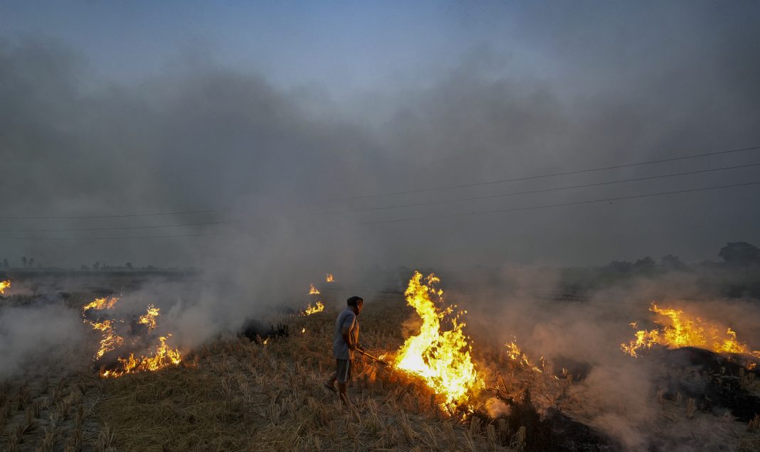 Stubble burning in Punjab
