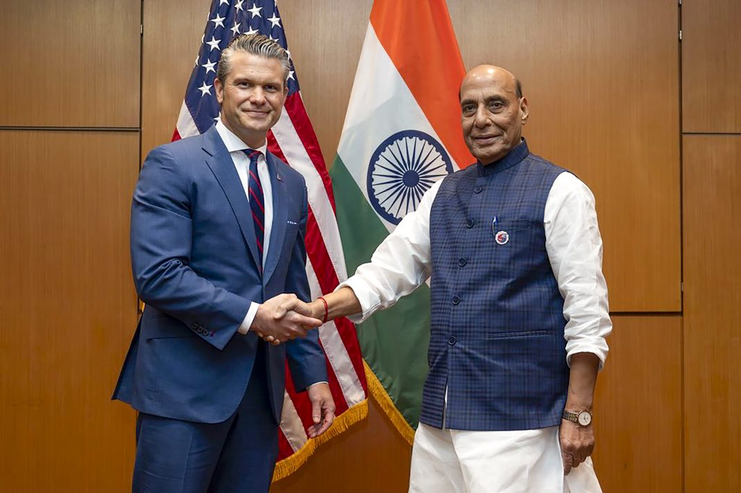 Rajnath Singh meets Pete Hegseth