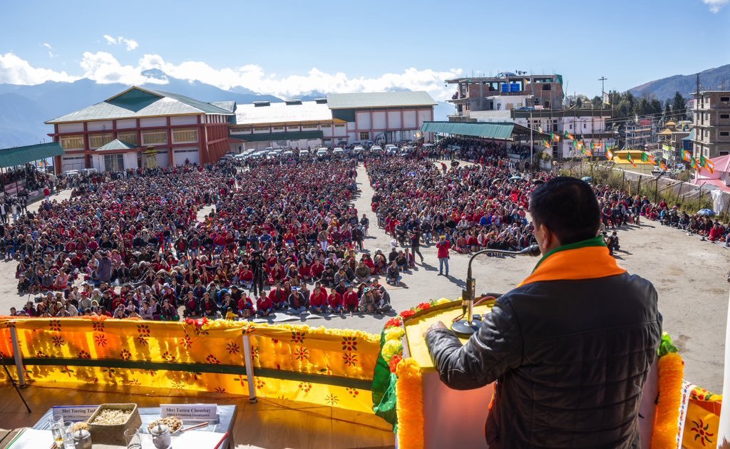 Arunachal CM Khandu launches rural poll campaign, urges people to strengthen grassroots democracy