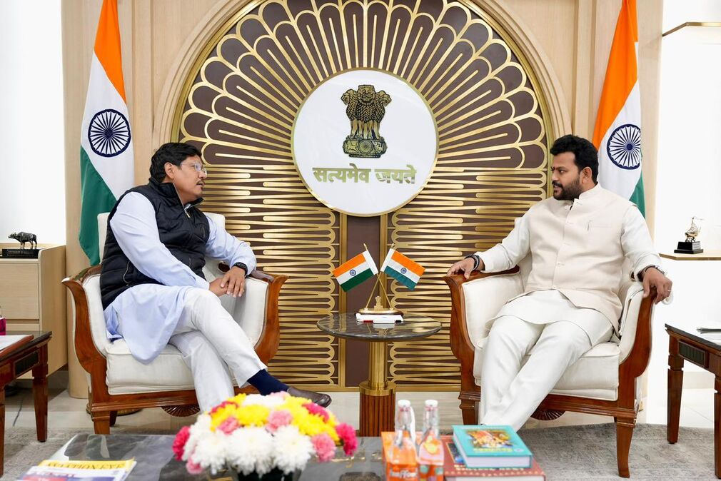 CM Sangma meets Naidu, discusses Shillong airport expansion