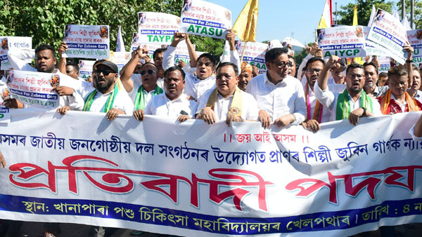 Hundreds of people march in Guwahati seeking justice for Zubeen Garg