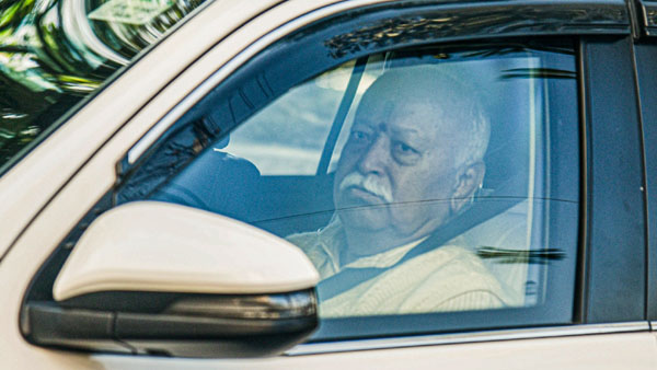 RSS chief Mohan Bhagwat arrives in Guwahati on 3-day visit to Assam
