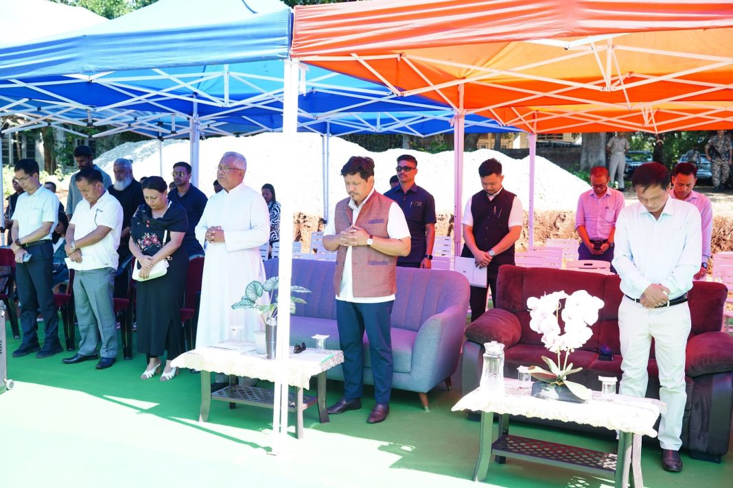 Milestone in Garo Hills: CM Kicks off Additional Secretariat with prayers and first pillar pour
