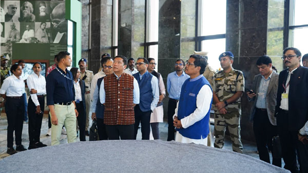 Arunachal CM reaches Gujarat to attend Bharat Parv function to honour Sardar Patel’s legacy of unity