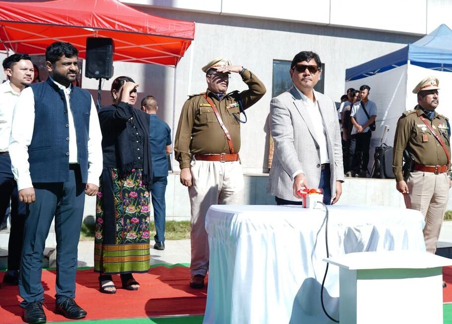 High mast national flag hoisted at Tura