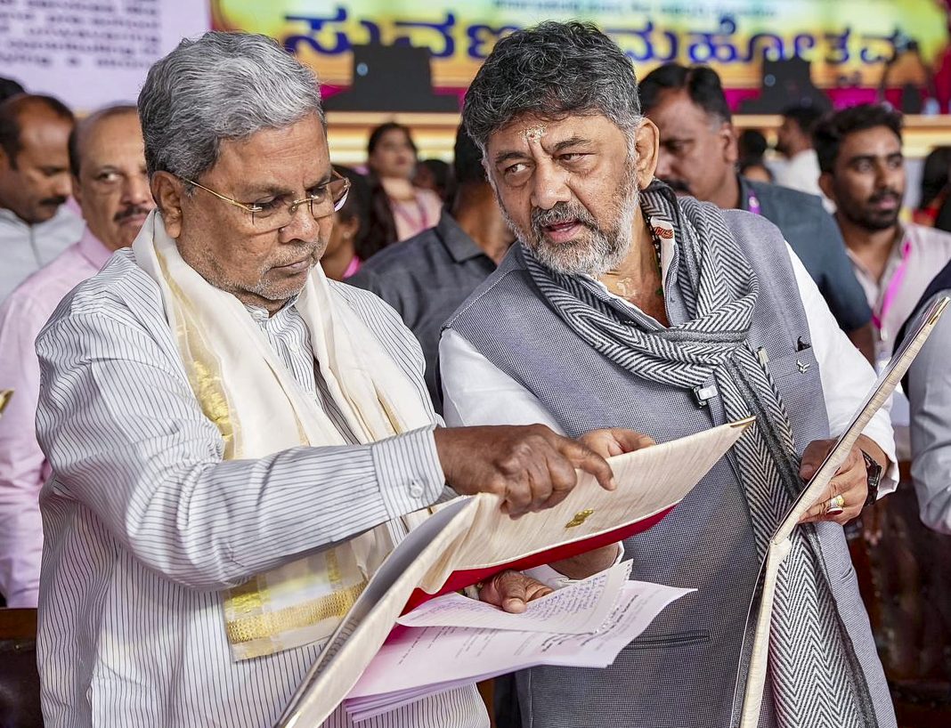 Leadership row: Siddaramaiah, DKS share meal, put up united front