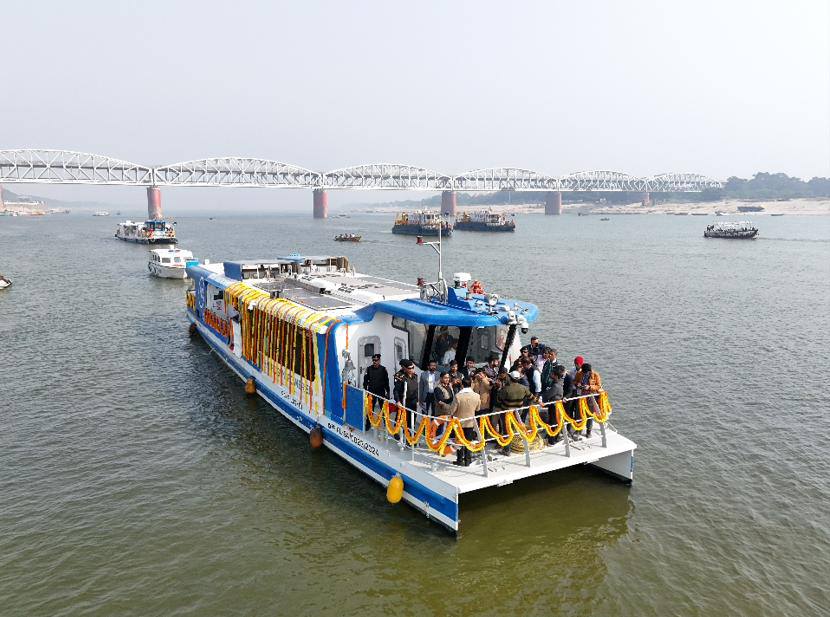 Sarbananda Sonowal flags off India’s first indigenous hydrogen fuel-cell vessel in Varanasi