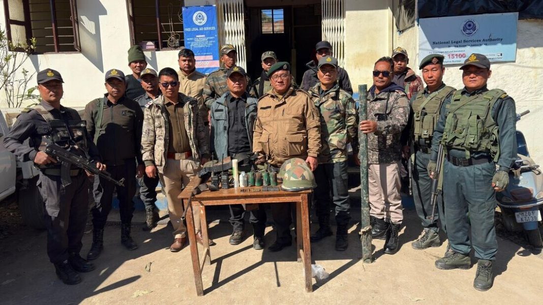 Arms, ammunition recovered in Manipur’s Churachandpur