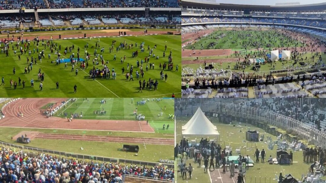 Chaos at Salt Lake stadium in Kolkata as fans erupt after failing to see Messi