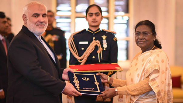 Envoys of three nations, including Iran, present credentials to President Murmu