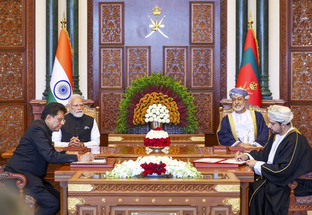 India, Oman ink trade pact; to provide duty free access to labour-intensive sectors