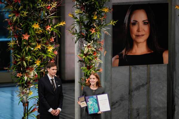 Machado’s daughter accepts Nobel Peace Prize