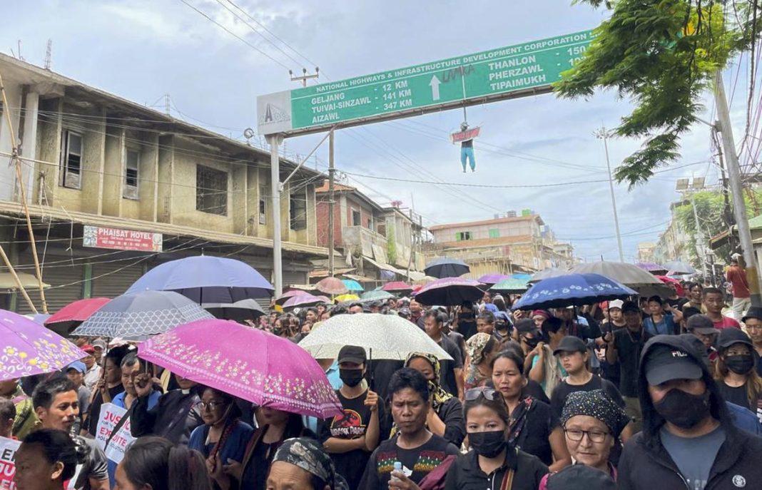 Kuki Zo community rallies in Manipur demanding Union Territory