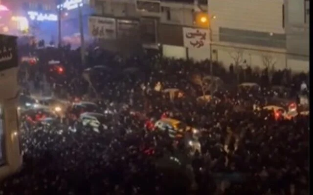 Iran state TV breaks silence on protests, claims ‘terrorist agents’ of US and Israel set fires