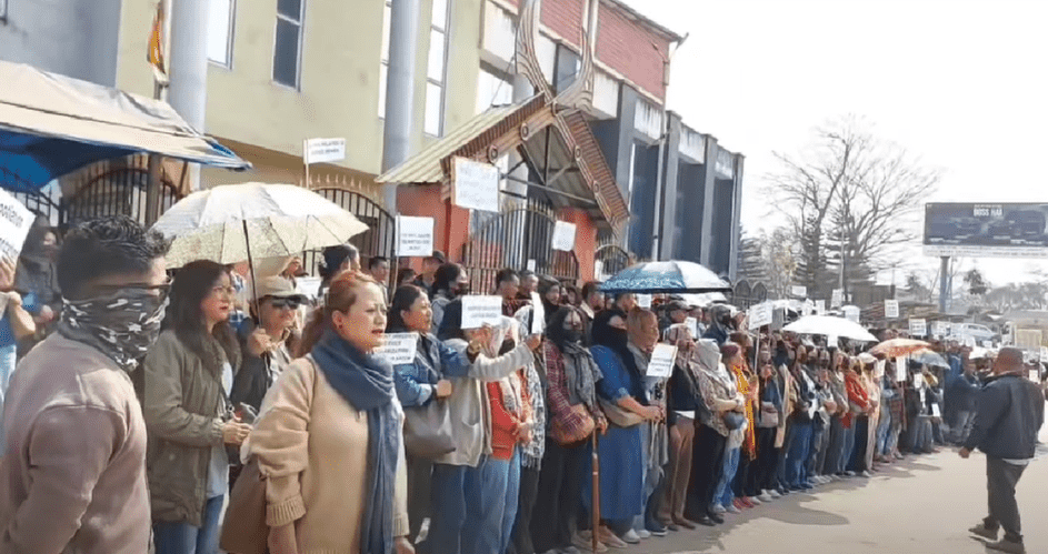 Nagaland adhoc teachers stage agitation demanding service regularisation