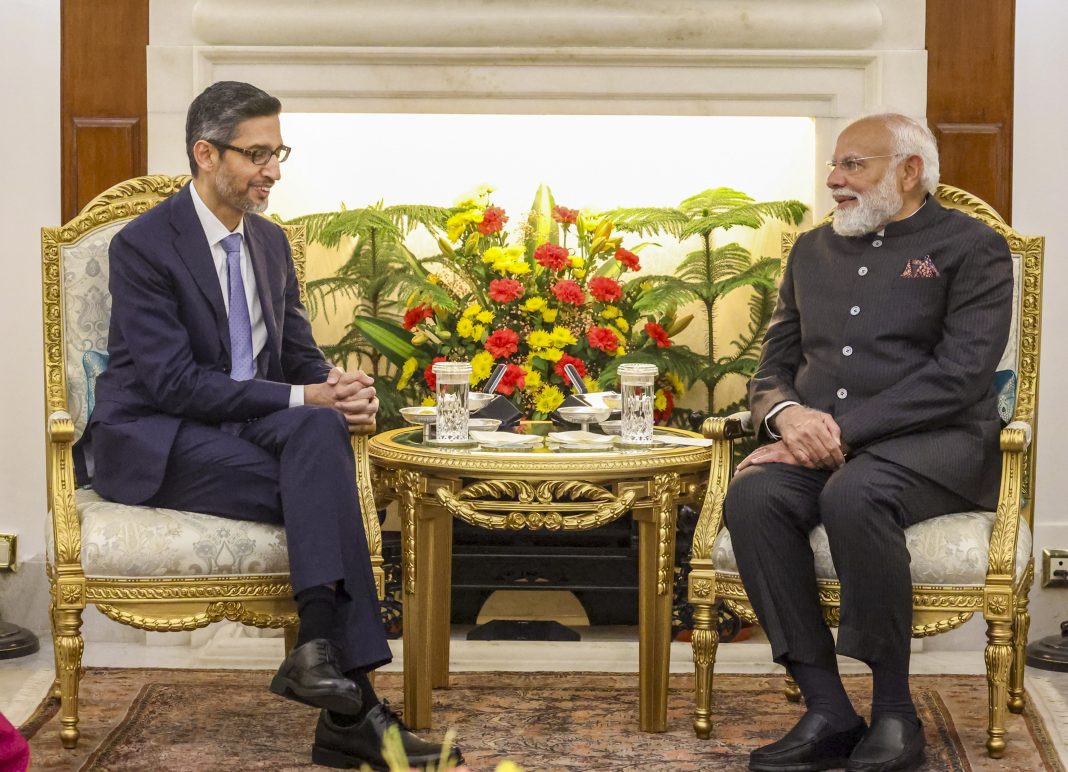 PM Modi meets Google CEO, discusses AI collaborations