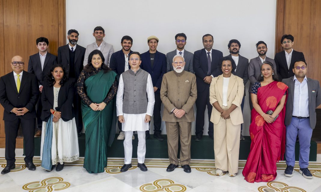PM Modi holds roundtable with 16 heads of AI, deeptech startups