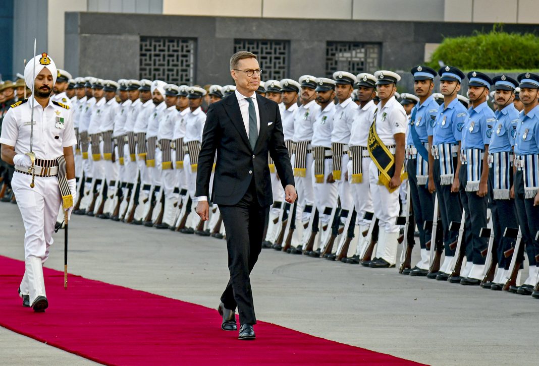 Finnish President Stubb begins 4-day visit to India to shore up strategic ties