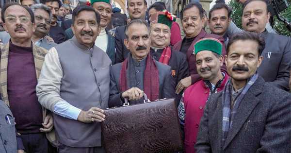 Himachal CM Sukhu presents Rs 54,928-cr budget for FY27; blames scrapping of RDG for Rs 8,000-cr loss