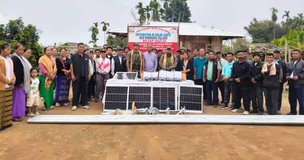 Assam Rifles distributes solar lights in Arunachal village
