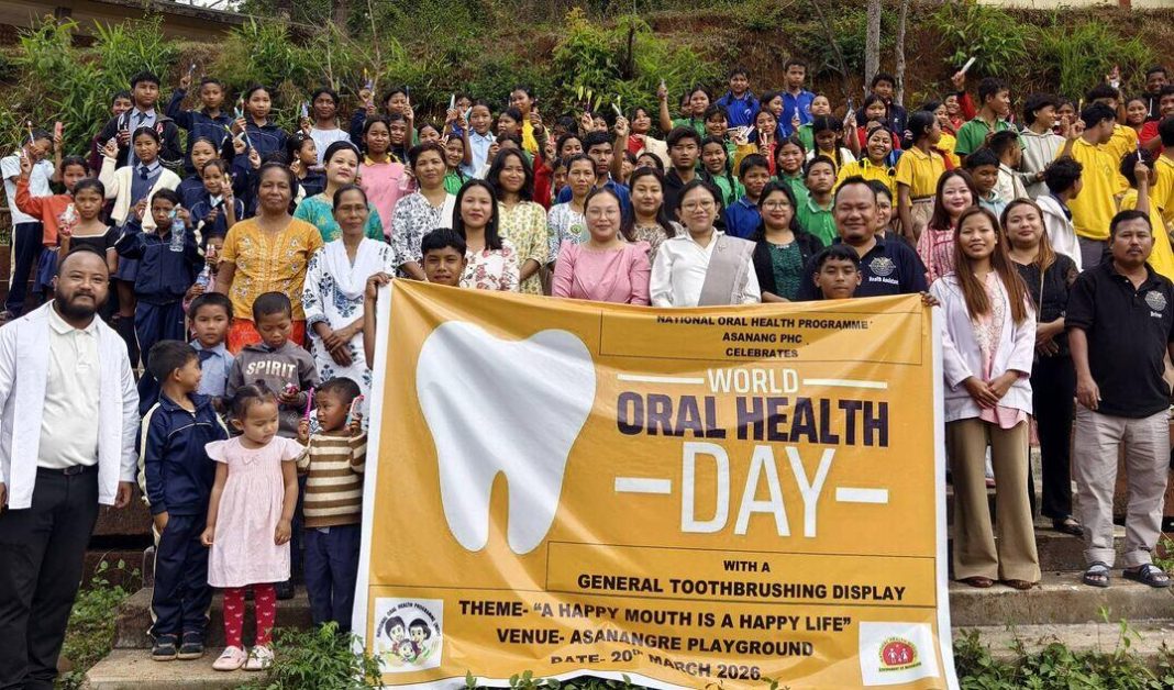 World Oral Health Day: Students take part in mass tooth-brushing