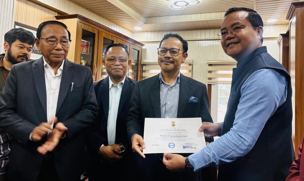 James K Sangma elected unopposed to Rajya Sabha from Meghalaya