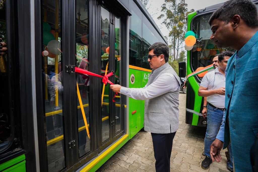 First fleet of electric buses launched in city