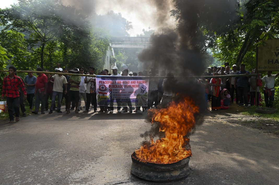 Tripura: 2 militant outfits launch rail-road blockade, demand implementation of Rs 250 cr package