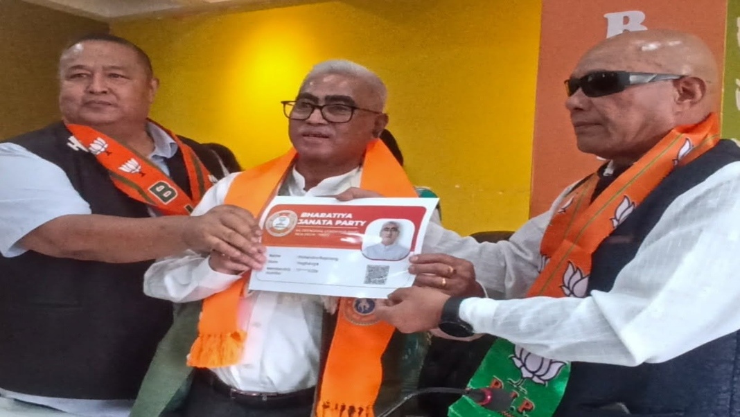 Former West Shillong MLA joins BJP