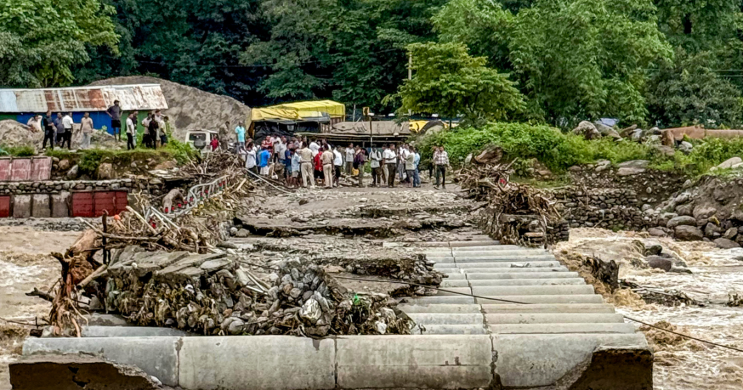 Temporary bridge over Balason river collapses in Bengal’s Darjeeling