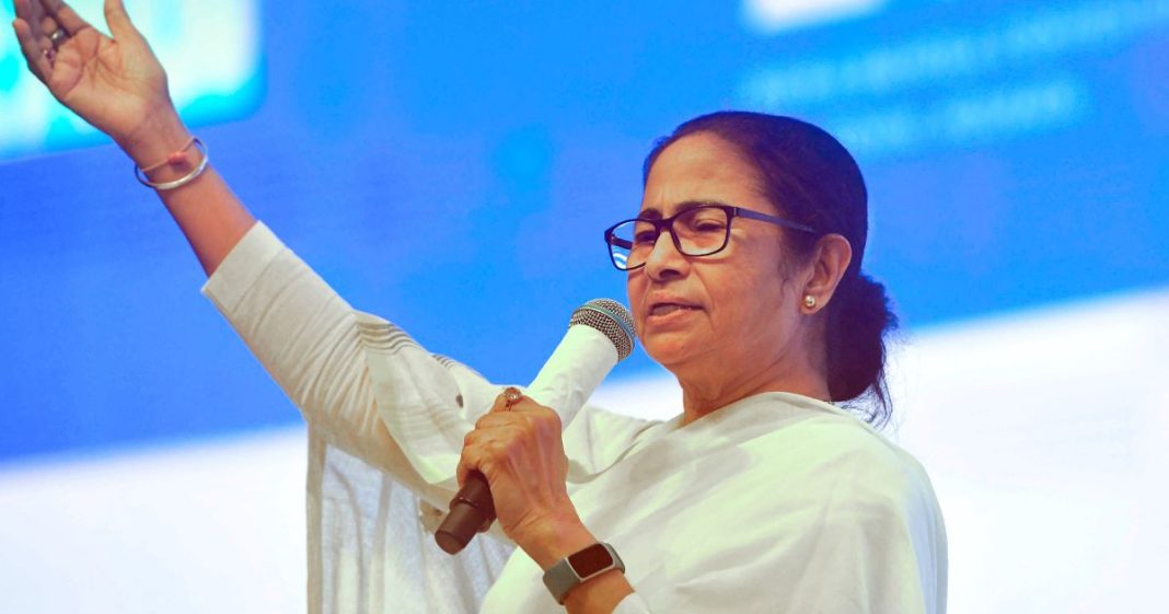 Mamata sits on dharna in Kolkata to protest ‘post-poll violence’