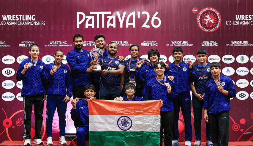 India secure 20 medals, including 4 gold at U-20 Asian Wrestling C’ships