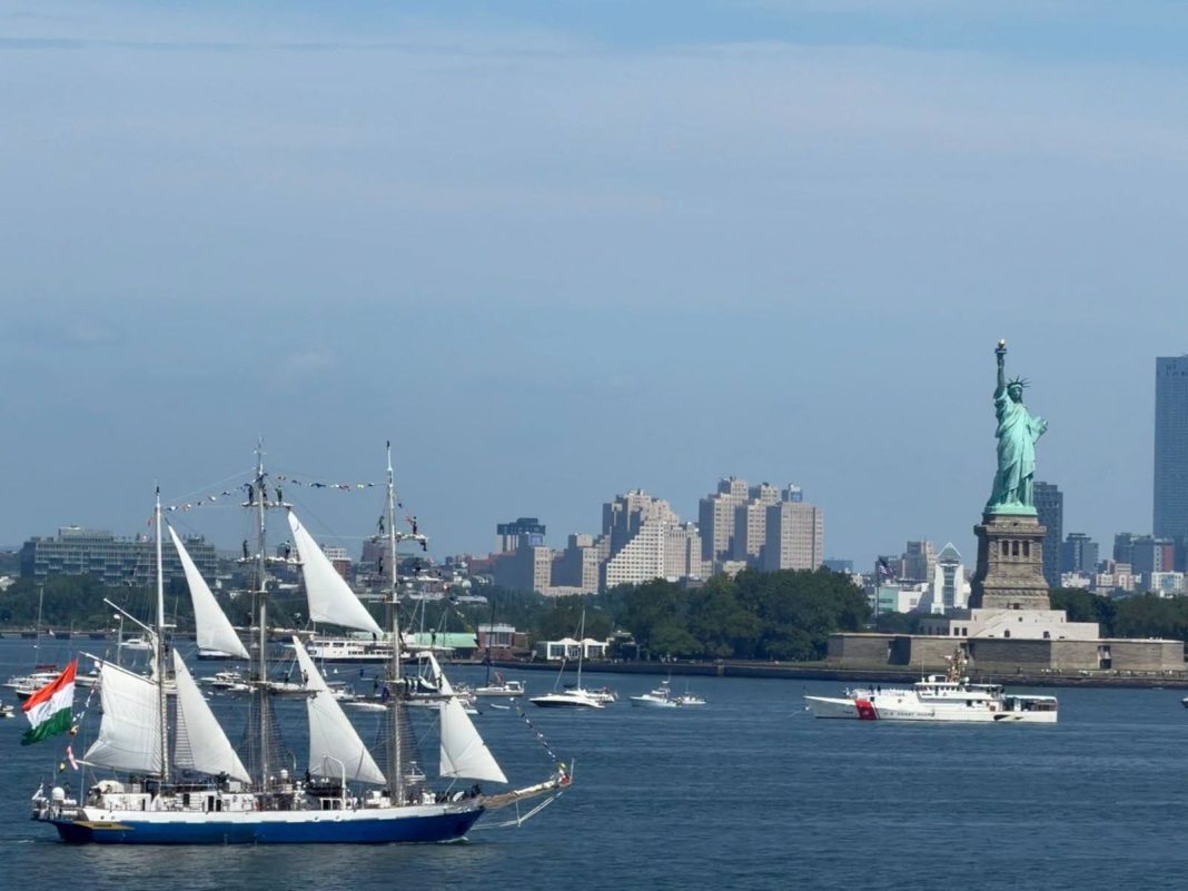 INS Sudarshini participates in maritime spectacle in US for 250th anniversary