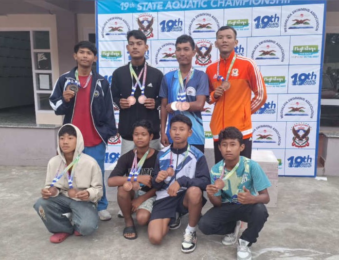 West Garo Hills swimming team win 9 medals