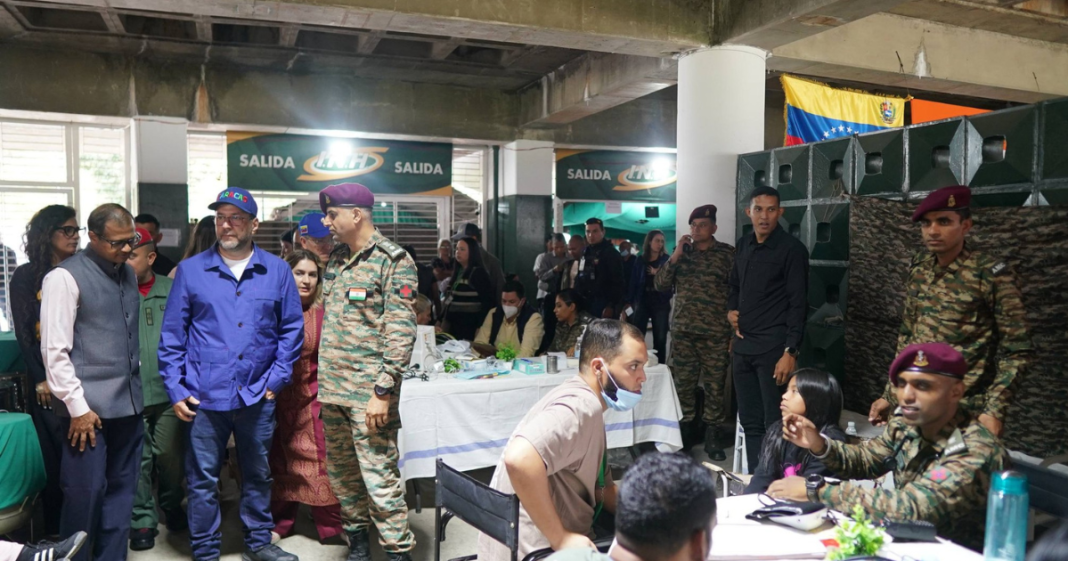 Venezuela FM visits Indian field hospital; expresses gratitude for earthquake relief work