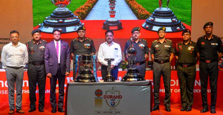 J’khand Sports Minister flags off Durand Cup trophy tour