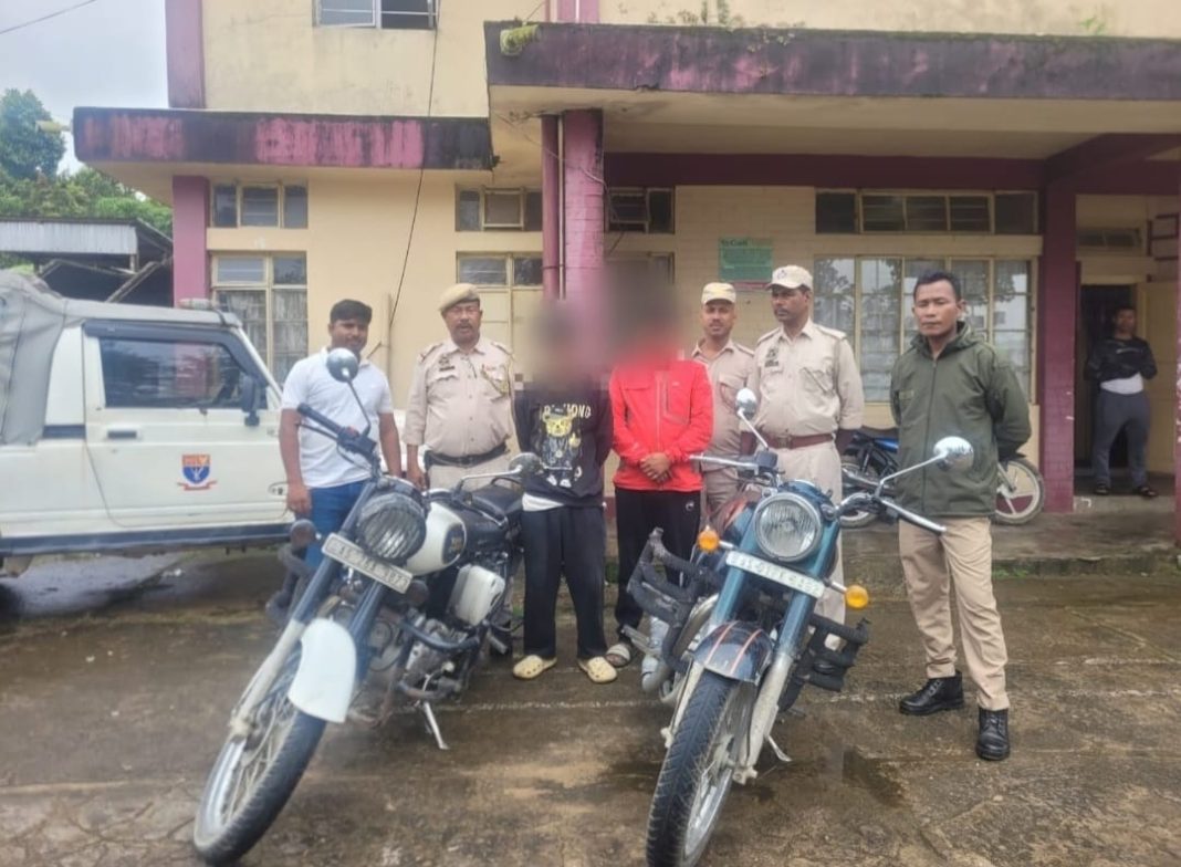 Four stolen bikes seized; two held