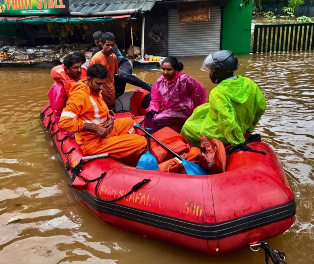 Four killed in landslides as heavy rain triggers floods across Kerala