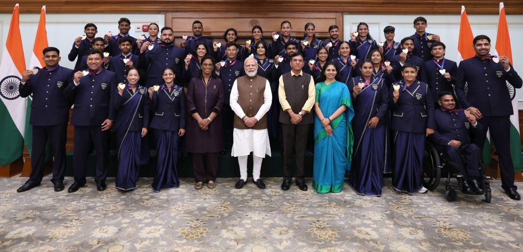PM meets CWG medallists: Lauds Lovlina for objecting to distorted India map in Glasgow