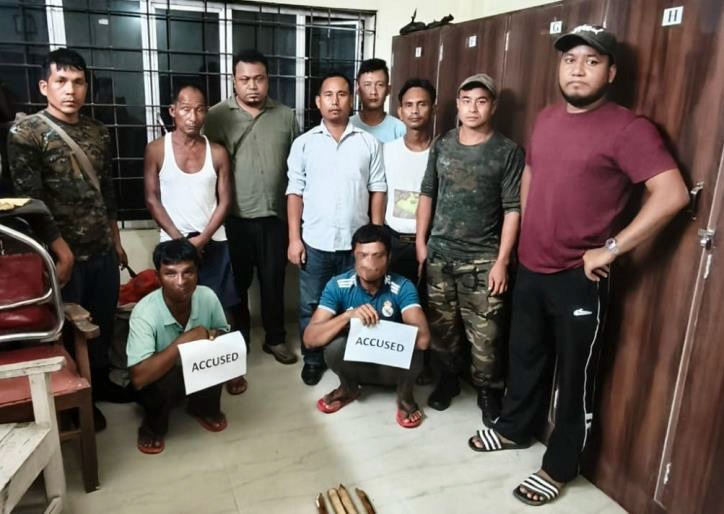 Elephant tusks, pangolin scales seized in Ri Bhoi; Four held