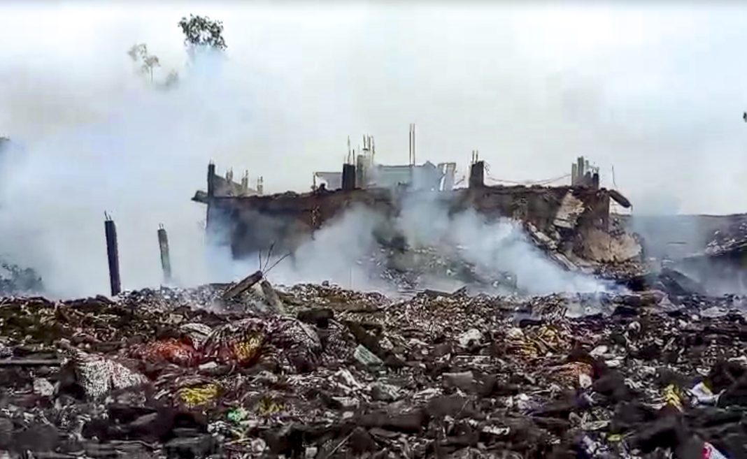 11 killed in UP firecracker factory blast
