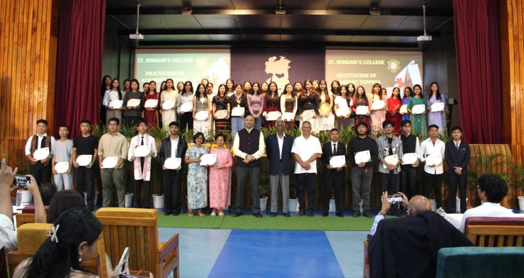 Varsity toppers from St Edmund’s College felicitated