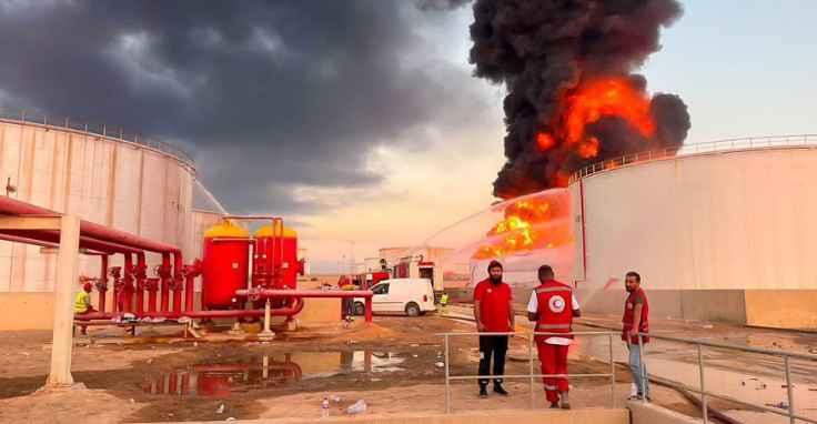 Drone strike sparks massive blaze at Libya’s Zawiya refinery
