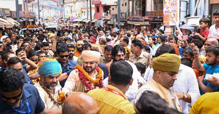 Brij Bhushan gets grand welcome with slogans of ‘Sher Aaya’ after acquittal in sexual harassment case