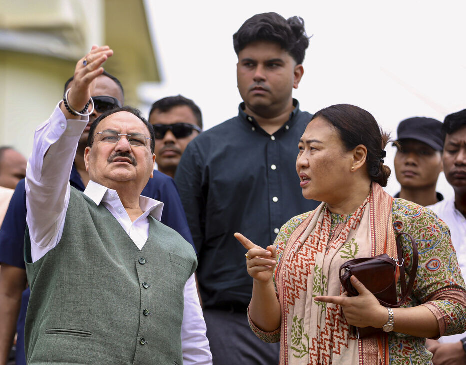 Nagaland: Nadda visits landslide-hit Mon, inspects affected areas, promises support