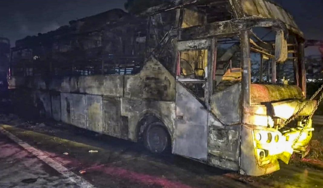 9 killed as bus catches in Greater Noida