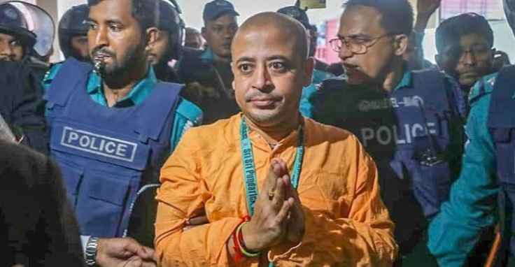 Bangladesh: Jailed Hindu rights leader granted parole to attend mother’s funeral