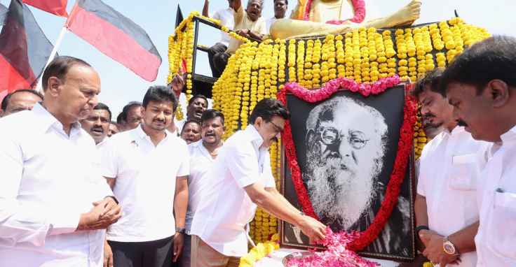 TN leaders across party lines pay tributes to Periyar on birth anniversary