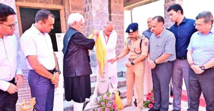 LG lays foundation for Mata Lalleshwari Heritage Centre in Jammu