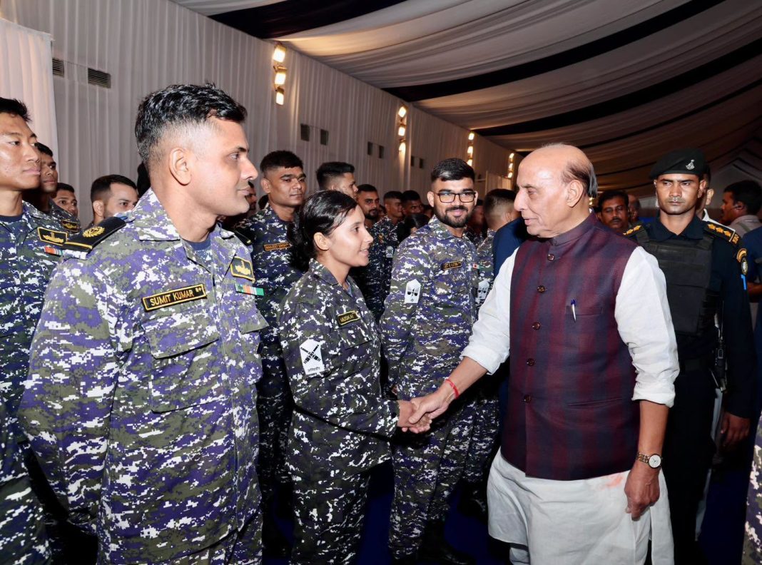 Defence Minister launches Fleet Support Ship-1 at HSL in Vizag